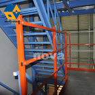 Il mezzanino del metallo della piattaforma di stoccaggio del magazzino pavimenta resistente multi livello blu